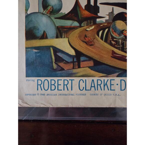 Vintage 1959 NSS Half-Sheet Poster “Beyond the Time Barrier” 59/247 AIP Sci-Fi - Picture 6 of 10